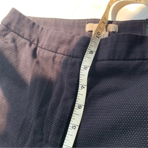 H&M Ladies Size 2 Dark Blue With Polka Dots Dress Pants - Picture 6 of 7